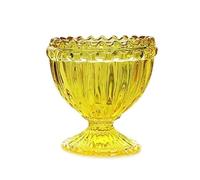 SXTYYH Verre Coquetier Oeuf for œufs à La Coque Transparent Petit-Déjeuner Support Oeuf A La Coque Design élégant Pâques for La Maison Décoration De Table De Fête(Jaune)
