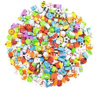 Sxutop 300 Pièces Mini Gommes Fantaisies Gommes à Effacer en Caoutchouc