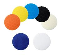 Sxutop 7 Pièces Kit Éponge de Polissage 150 mm Pad de Polissage Voiture Accessoire pour Tampon de Polissage Éponge à Polir Carrosserie pour Polissage,Ponçage,Cirage