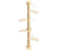 sxvbdway Arbre à chat mural de 190 cm - Tour à chat multi-niveaux du sol au plafond avec griffoirs muraux pour escalader, jouer et gratter - Gain de place pour chats d'intérieur