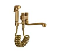 SXWYLZ Bidet Toilette Wc Robinet Mural Kit Douchette Wc Hygiène Intime Antique Adapté au Nettoyage de la Salle de Bain