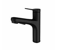 SXWYLZ Mitigeur de Lavabo avec Douchette Extractible 2 Modes Robinet Lavabo Salle de Bain Robinet Mélangeur Mitigeur Poignée Unique Eau Chaude et Froide,Noir