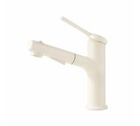 SXWYLZ Mitigeur Evier avec Douchette Extractible, Robinet Salle de Bain Extensible à 3 Modes, Robinet Mitigeur Lavabo Salle de Bain, Poignée Unique, Eau Chaude et Froide, Alliage de Zinc,Blanc