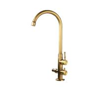SXWYLZ Robinet D'Eau Froide Robinet Double Sortie Robinets Extérieur Antigel Rotation à 360° avec Répartiteur 1/2 Eau Double Poignée,Couleur Antique