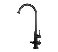 SXWYLZ Robinet Double Sortie Jardin Robinet Extérieur Antigel avec Répartiteur 1/2, Robinets D'Eau Froide Pivotant à 360° Double Poignée,Noir