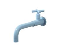 SXWYLZ Robinet Eau Froide en Laiton Mural Robinet Evier de Cuisine Robinetterie de Cuisine Poignée Croisée pour Éviers à Vadrouille,Bleu