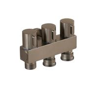 SXWYLZ Robinet Equerre à Une Entrée et Trois Sorties Mural Gris Robinets Eau Froide pour Lave Linge Robinet 3 Voies pour Lave Vaisselle et Toilettes