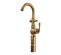 SXWYLZ Robinet Exterieur Antigel Pivotant à 360° Style Antique Robinet à Double Sortie avec Répartiteur, Chaud et Froid