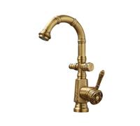 SXWYLZ Robinet Exterieur Jardin Double Sortie Ancien Robinet D'Extérieur Antigel avec Répartiteur Robinets de Jardin Pivotant à 360° Chaud et Froid