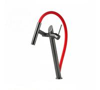SXWYLZ Robinet Flexible Cuisine Magnétique Extractible 4 Modes Robinet D'Évier de Cuisine Poignée Unique Mitigeur Evier Eau Chaude et Froide,Gris