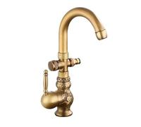 SXWYLZ Robinet Jardin Ancien Robinet Exterieur Antigel avec Connecteur à Baïonnette 1/2 Voie Double Sortie Pivotant à 360° Chaud et Froid