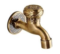 SXWYLZ Robinet Jardin Vintage Robinet Exterieur Jardin Laiton Robinet de Jardin Mural Robinet D'Eau Froide Simple Robinet Fontaine Exterieur Jardin Robinet Antigel