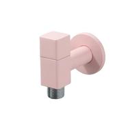 SXWYLZ Robinet Laiton Mural Robinet D'Évier de Cuisine Robinets Eau Froide pour Mop Pool Machine à Laver, Poignée Unique,Rose