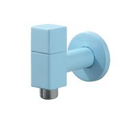 SXWYLZ Robinet Laiton Mural Robinet D'Évier de Cuisine Robinets Eau Froide pour Mop Pool Machine à Laver, Poignée Unique,Bleu