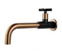 SXWYLZ Robinet Mural pour Evier de Cuisine Ou Lavoir Robinet Cuisine Mural Eau Froide pour Robinet Rotatif À 360° Laiton Robinet Mural G1/2 Robinet Cuisine