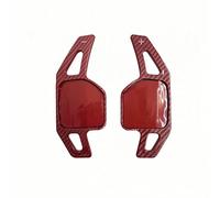 SXXTS Palettes De Changement De Volant pour Audi S5 2012-2015, Durable Extensions de Palettes de Changement de Vitesse Accessoires,Red Carbon Pattern