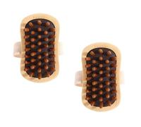 SXYAO Meridian Lot de 2 brosses à pression portables universelles pour cuir chevelu et circulation sanguine avec coussin d'air et massage du bois