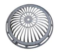 SXYCKRUI Grille Caillebotis Robustes pour Extérieur, Caniveau Exterieur en Fonte, Couvercle de Regard pour Cour, Terrasse, Jardin, sous-Sol et Garage(50cm/19.7in)