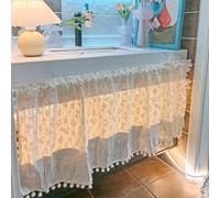 SXYCKRUI Rideau sous Evier de Confidentialité, Rideau Placard Cuisine Anti-Poussière pour Placards, Salles de Bain et Autres Pièces de La Maison, Coton Et Lin(180 * 140cm/71 * 55in)