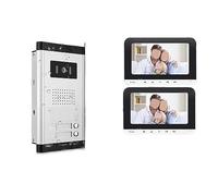 SXYGYWA Caméra Sonnette 7 ''WiFi Filaire Couleur Visiophone Interphone Système IR Vision Nocturne Caméra Sonnette Écrans De Moniteur Intérieur for 2~8 Appartements(H-V70MGWIFI-2)