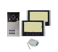 SXYGYWA Caméra Sonnette Caméra De Sonnette De Porte Vidéo D'interphone Vidéo D'immeuble D'habitation De 4 Fils De 7 Pouces avec 2/3/4 Boutons for Le Système De Visiophone De Famille HD(V7022B-MAS-2)