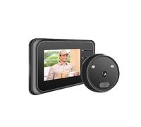 SXYGYWA Caméra Sonnette Visionneuse De Judas Numérique Sonnette Caméra 2.4 Pouces Écran IR Vision Nocturne Électronique Porte Oeil Caméra Porte Cloche Maison Extérieure(with 32G TF Card)