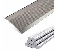 SXYHCK Barre De Seuil En Aluminium, Bande De Transition De Sol, Profilé De Transition De Seuil Porte, Rampe De Seuil, Rail De Transition Pont Entre 10-40mm(Iron Gray,4pcs)