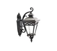 SXYKXYDL Applique Murale rétro E27 à l'envers, Style européen, étanche, Noire, Style Antique, pour entrepôt, Balcon, allée, Ferme, Patio, Applique Murale en Verre, Lanterne, Spots muraux extérieurs