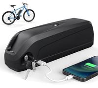SXYKXYDL Batterie de vélo électrique 48V/52V, 10Ah/13Ah/17,5Ah/20Ah Downtube Shark Lithium, Chargeur Rapide 3A, BMS 30A, Compatible avec BAFANG/Tongsheng/AW/Voilamart, Puissance 0-1500W.