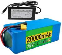 SXYKXYDL Batterie Lithium 36 V 20 Ah 10S4P pour vélo électrique avec Chargeur et BMS pour kit Moteur XT30 de Moins de 1 000 W