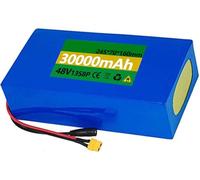 SXYKXYDL Batterie Lithium 48 V pour vélo électrique - Options de 7 Ah à 30 Ah, Compatible avec Les Moteurs 500 W, 750 W et 1 000 W, Chargeur Inclus pour vélos et Scooters électriques.