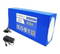 SXYKXYDL Batterie Lithium 60 V 40 Ah pour vélo électrique 16S8P avec Chargeur 67,2 V 2 A et BMS intégré pour Scooter électrique XT60