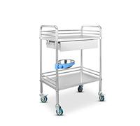 SXYKXYDL Chariot médical à roulettes pour Laboratoire Dentaire - Chariot de Laboratoire en Acier Inoxydable avec Roues pour équipement médical et Service Portable