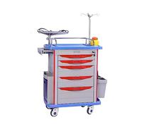 SXYKXYDL Chariot Porte-médicaments ABS, Chariot médical d'urgence léger, Chariot de Fournitures médicales pour hôpitaux et cliniques