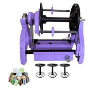 SXYKXYDL Elektrisches Spinnrad, Wollspinner, 12-V-Automatik-Strickgarnwickelmaschine, Vorwärts- und Rückwärtslauf/Max. 800 U/Min, Leicht zerlegbar, 113 g Garnkapazität zum Weben und Mischen, Lila