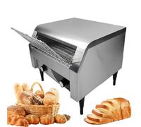 SXYKXYDL Grille-Pain à convoyeur, Four Commercial, Grille-Pain à tiroir, Four Multifonction, pour Pain, Bagel, Petit-déjeuner, Machine à Griller pour hôtel, Restaurant, café, Silver-300