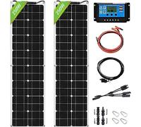 SXYKXYDL Kit de Panneaux solaires monocristallins 800 W 12 V : 2 Panneaux solaires de 200 W + contrôleur de Charge 40 A, idéal pour caravanes, Yachts et Camping-Cars.