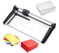 SXYKXYDL Massicot Manuel en métal avec règle de positionnement et Massicot Rotatif pour Une découpe précise du Papier, des Photos, des étiquettes et des Cartes.