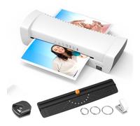 SXYKXYDL Plastifieuse Thermique de Bureau à Rouleaux Chauds et froids, Format A4, Double Mode Chaud/Froid, avec Bouton Anti-bourrage en ABS, Vitesse de plastification à Chaud de 280 mm/Min.