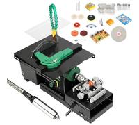SXYKXYDL Polisseuse lapidaire pour Roches 1850 W, polisseuse pour Bijoux et Bois, Mini scie Circulaire à Table 800-12 000 TR/Min avec Vitesse réglable