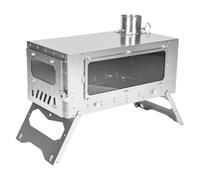 SXYKXYDL Réchaud de Tente Titanium Hot - Réchaud de Camping léger et Portable avec cheminée pour la randonnée, Le Chauffage de Tente et la Cuisine - Se connecte à Un Four inférieur Amovible