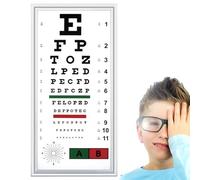 SXYKXYDL Tableau optométrique logarithmique Standard avec boîte Lumineuse LED, sans décoloration ni éblouissement, pour des Tests de Vision précis à Domicile, à l'hôpital et en Clinique.