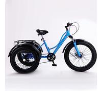 SXYKXYDL Tricycle Adulte 7 Vitesses, pneus Tout-Terrain, Grand Panier pour Seniors, Femmes, Hommes, idéal pour Le Shopping, Les Pique-niques et Les Sports de Plein air.