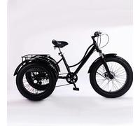 SXYKXYDL Tricycle Adulte 7 Vitesses, pneus Tout-Terrain, Grand Panier pour Seniors, Femmes, Hommes, idéal pour Le Shopping, Les Pique-niques et Les Sports de Plein air.