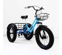 SXYKXYDL Tricycle Adulte à 7 Vitesses, pneus Tout-Terrain, paniers et Garde-Boue Inclus pour activités de Plein air, Pique-niques et Courses.