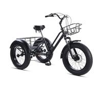 SXYKXYDL Tricycle Adulte avec Panier, 7 Vitesses, Cadre en Acier Carbone - Vélo d'exercice et de randonnée pour Hommes et Femmes