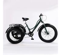 SXYKXYDL Tricycle Adulte avec Panier, 7 Vitesses réglables pour Personnes âgées, pour déplacements Quotidiens et Transport de Marchandises, idéal pour la Neige et la Ville