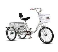 SXYKXYDL Tricycle Cruiser pour Adulte avec Grand Panier et Dossier réglable, siège réglable, vélo à 3 Roues pour Loisirs, Shopping, Cyclisme, pédalage