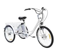 SXYKXYDL Tricycle électrique 24 Pouces pour Adultes, capacité de Charge de 150 kg, Hauteur réglable avec Panier, Scooter d'exercice pour Personnes âgées, Courses, trajets Confortables