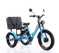 SXYKXYDL Tricycle électrique pour Adultes, 7 Vitesses avec Batterie Amovible et Gros pneus, idéal pour la Ville et Les Routes de Montagne.